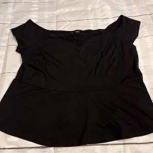 Lane Bryant Black Blouse